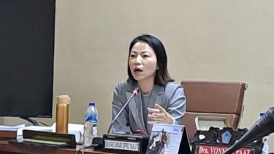Foto : Sekretaris Komisi IV DPRD Sulut, Cindy Wurangian