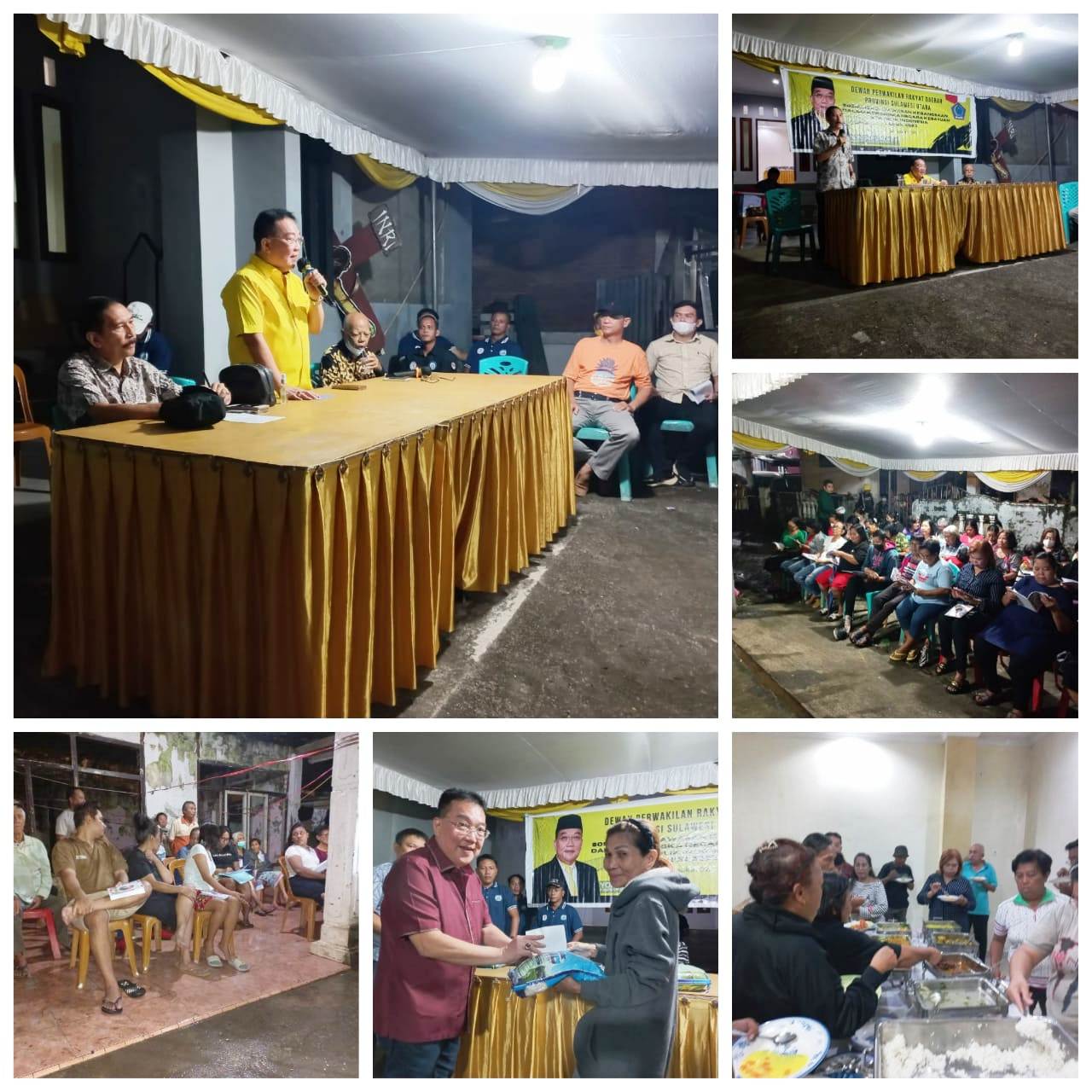 Foto : Anggota Komisi III DPRD Sulut Yongkie Limen saat melaksanakan Sosbang